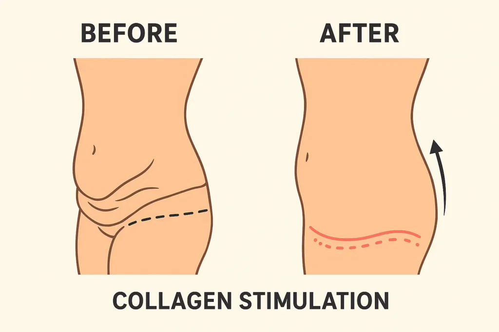 Before and after results for sagging skin after weight loss injections Glossop